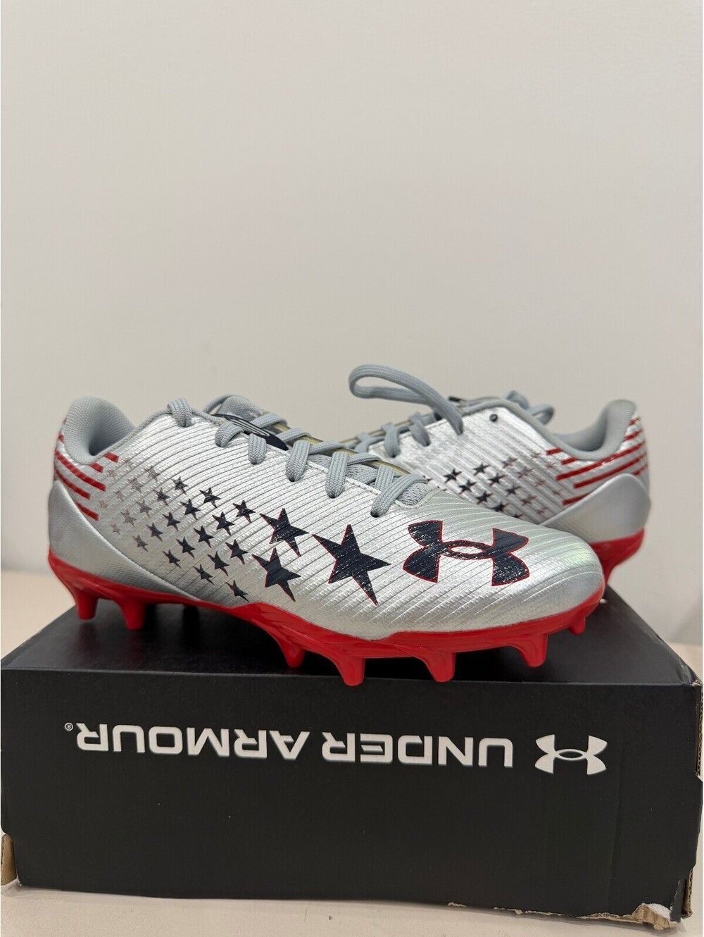 Under Armour UA Blur Select JR USA Boys Football Cleats Size 5Y